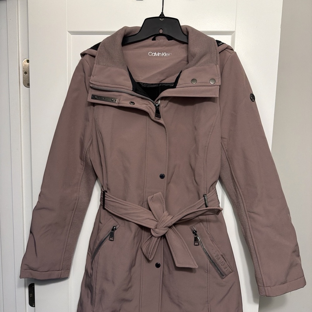 Calvin Klein Women's Dusty Rose Trench Coat